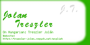 jolan treszler business card