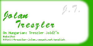 jolan treszler business card